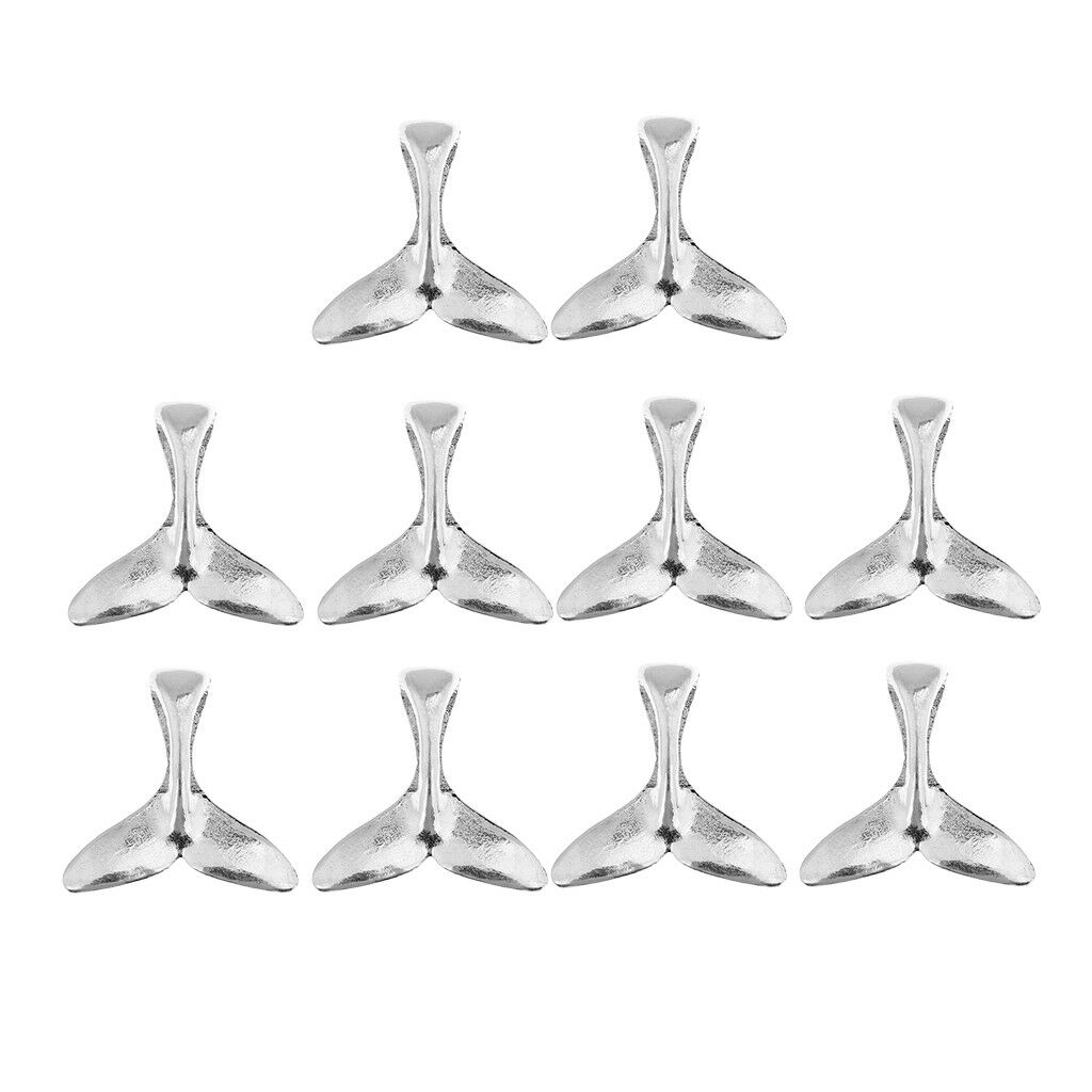 8PCS Mermaid Tail Charms Pendants Connectors Jewelry Making Findings Crafts