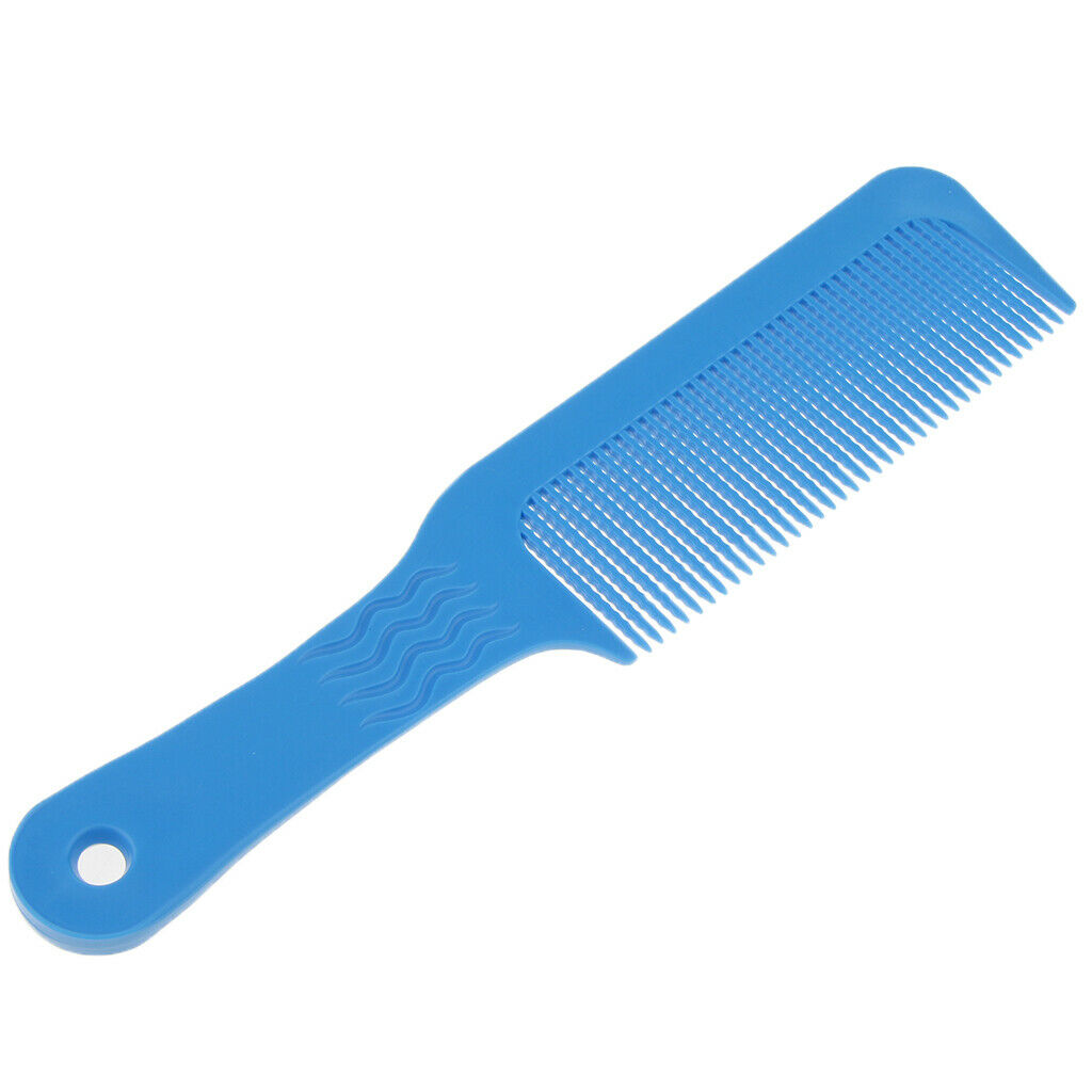 2pcs Flat Top Clipper Comb Finely Waved Teeth Barber Hair Cut Styling Comb