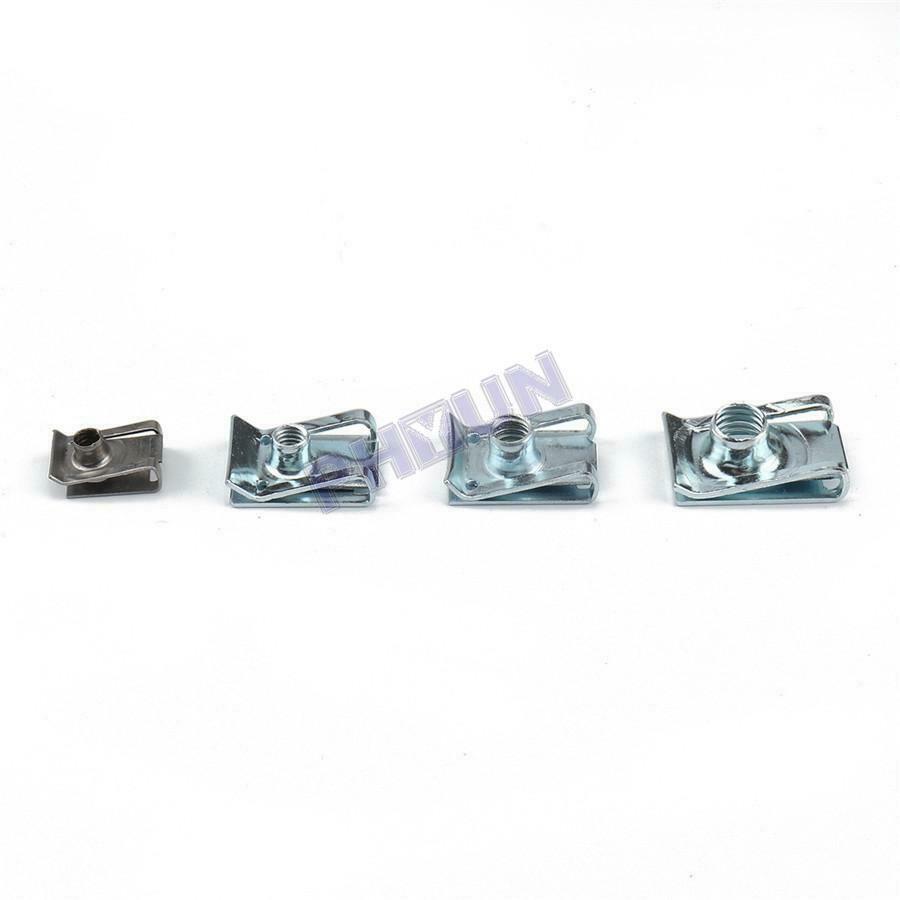 100x M4 M5 M6 M8 Spring Clips U Clips Fasteners Assorted Kit For Car Home Garden