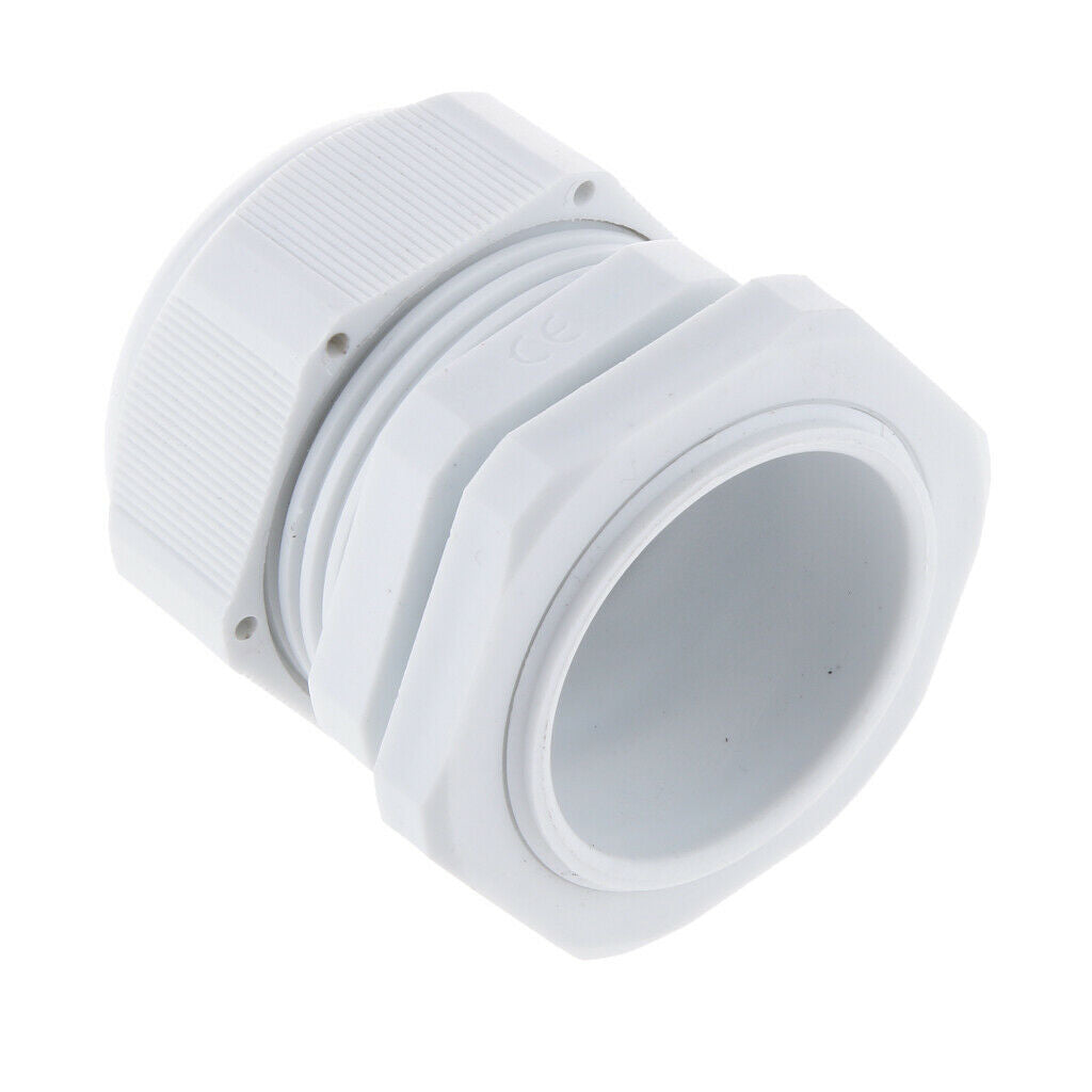10PCS PG36 White Plastic IP68 Waterproof Cable Gland Connector 22-32mm