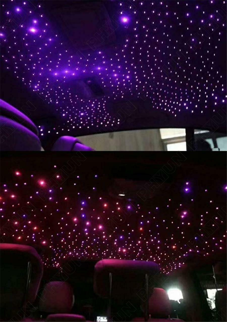 12V Car Roof Star Lights 10W 150Pcs RGB LED Fiber Optic Light RF & Music Control
