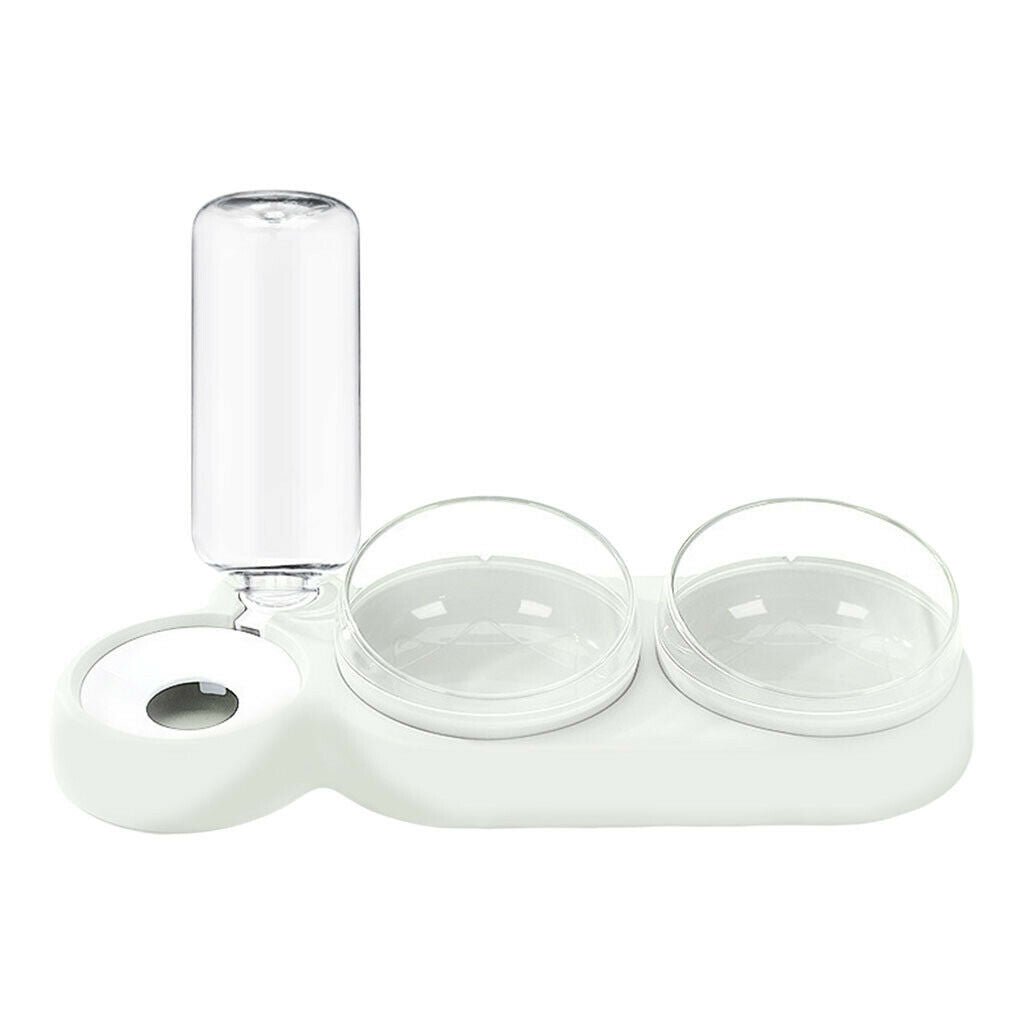 Dog Cat Bowls Detachable No-Spill Feeder Auto Water Dispenser Tree Bowl Dish