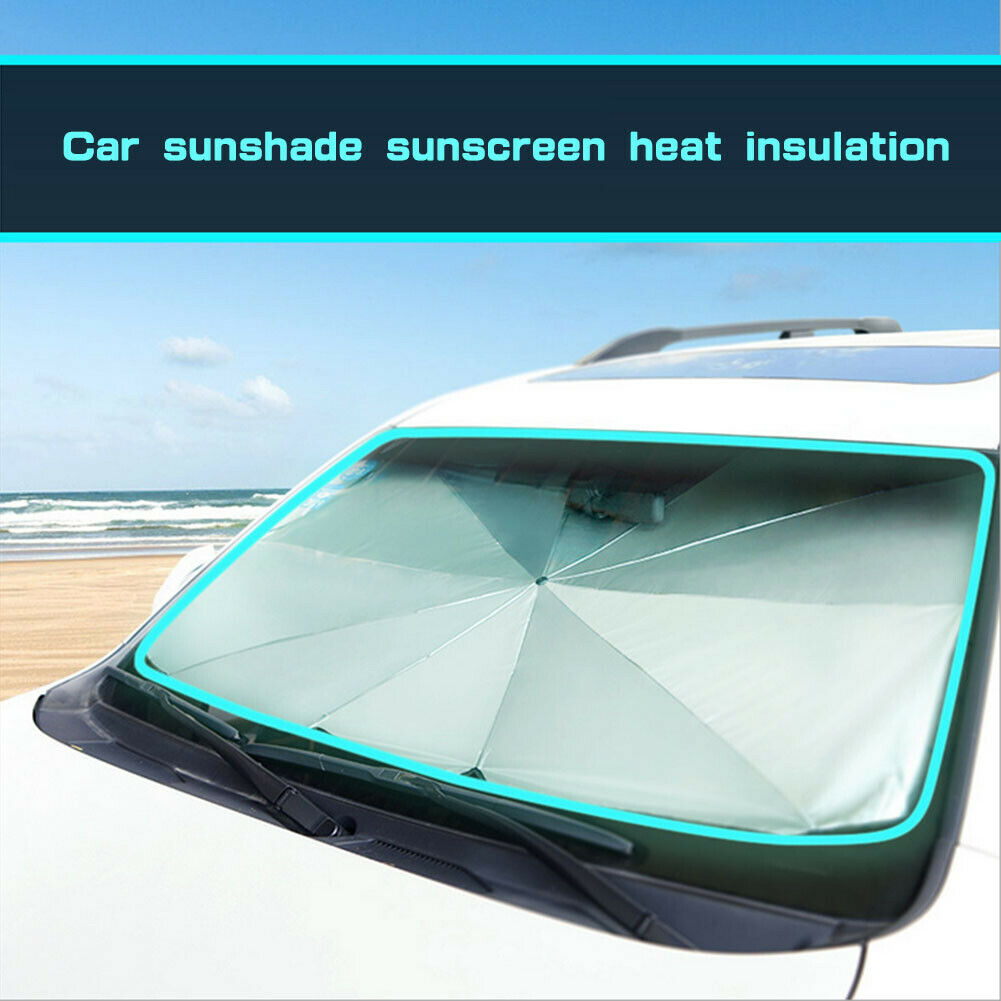 Sunshade Car Windshield Sun Shade Umbrella Retractable UV Protection Car Curta @