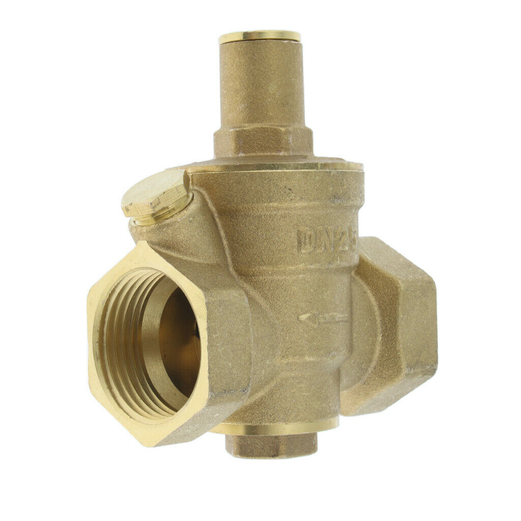 DN25 1 "brass water pressure regulator adjustable thread