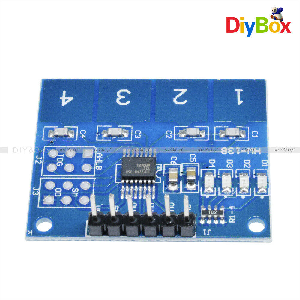 TTP224 4-Channel Digital Touch Sensor Module Capacitive Touch Switch Button