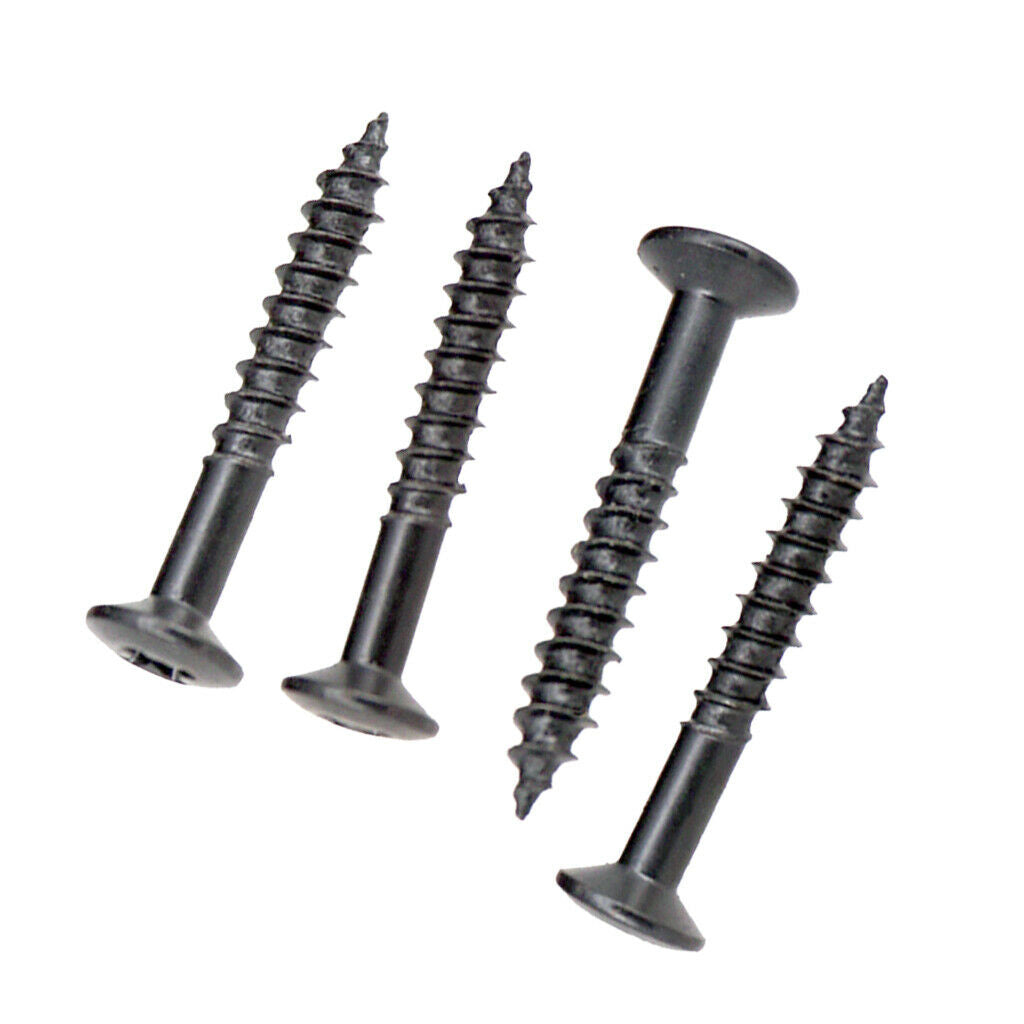 80x Humbucker Pickup Frame Mounting Screws Electric Guitar Accessory Black