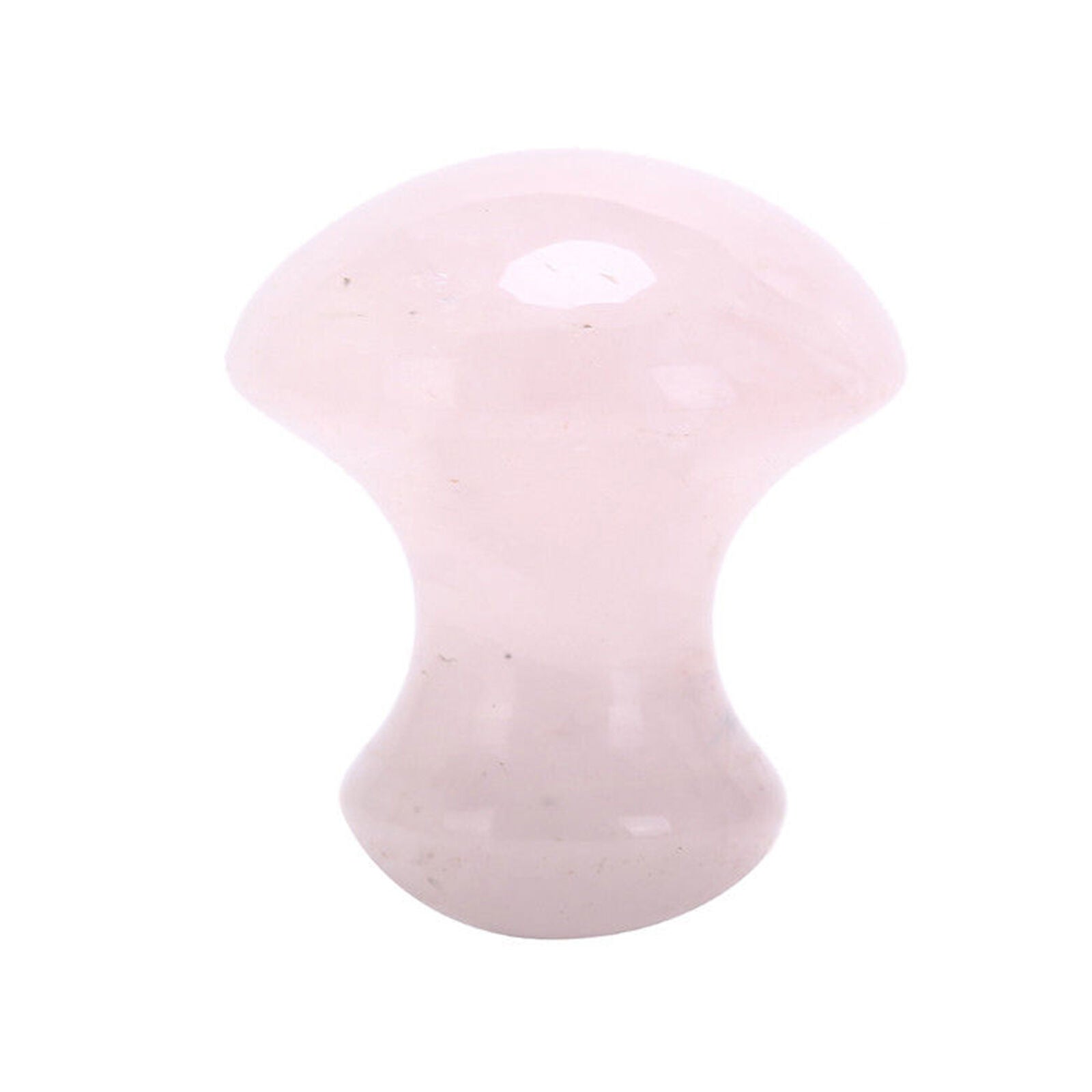 Rose Quartz Mushroom Shape Gua Sha Massager Eye Face Jade Body Massage Tool USA