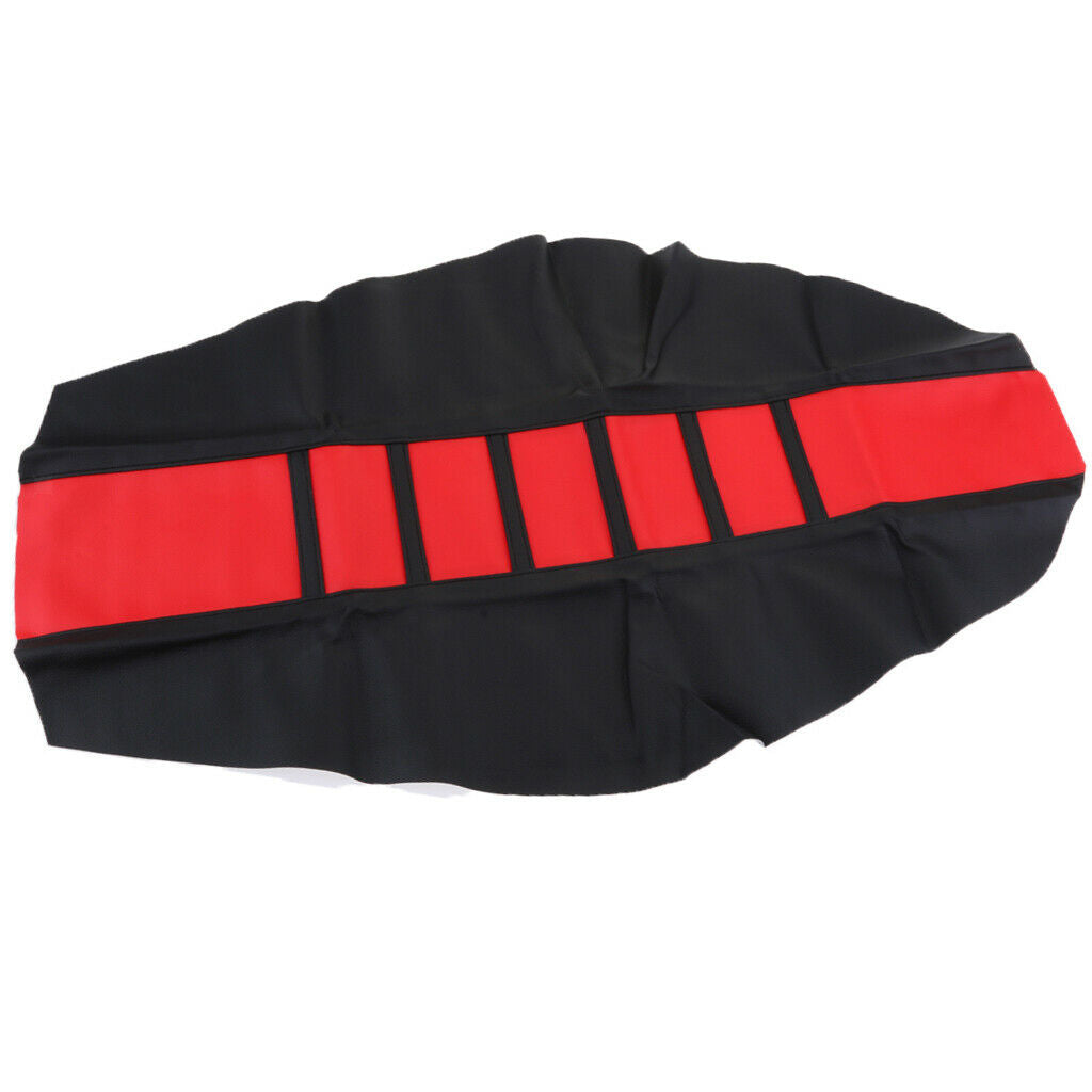 Universal Leather Gripper Soft Seat Cover for WR YZF CRF Motorcycle Red