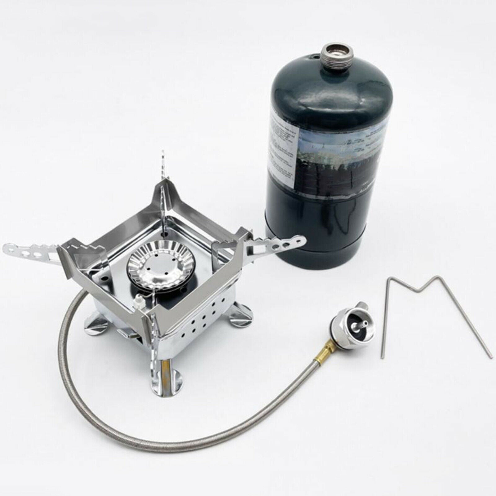Gas Stove Piezo Ignition Backpacking Propane Butane Burner Picnic Cooker