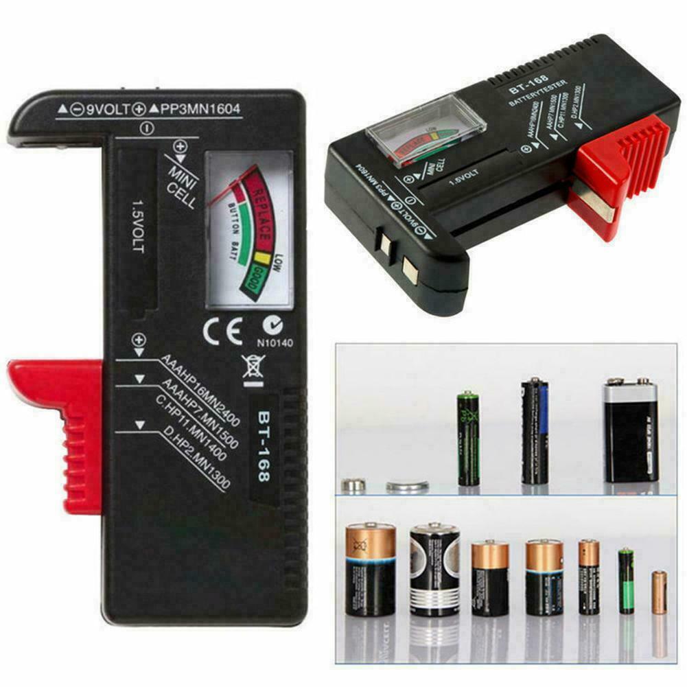Universal Battery Tester Tool AA AAA C D 9V Button 0 Checker FAST L0Z L7W2