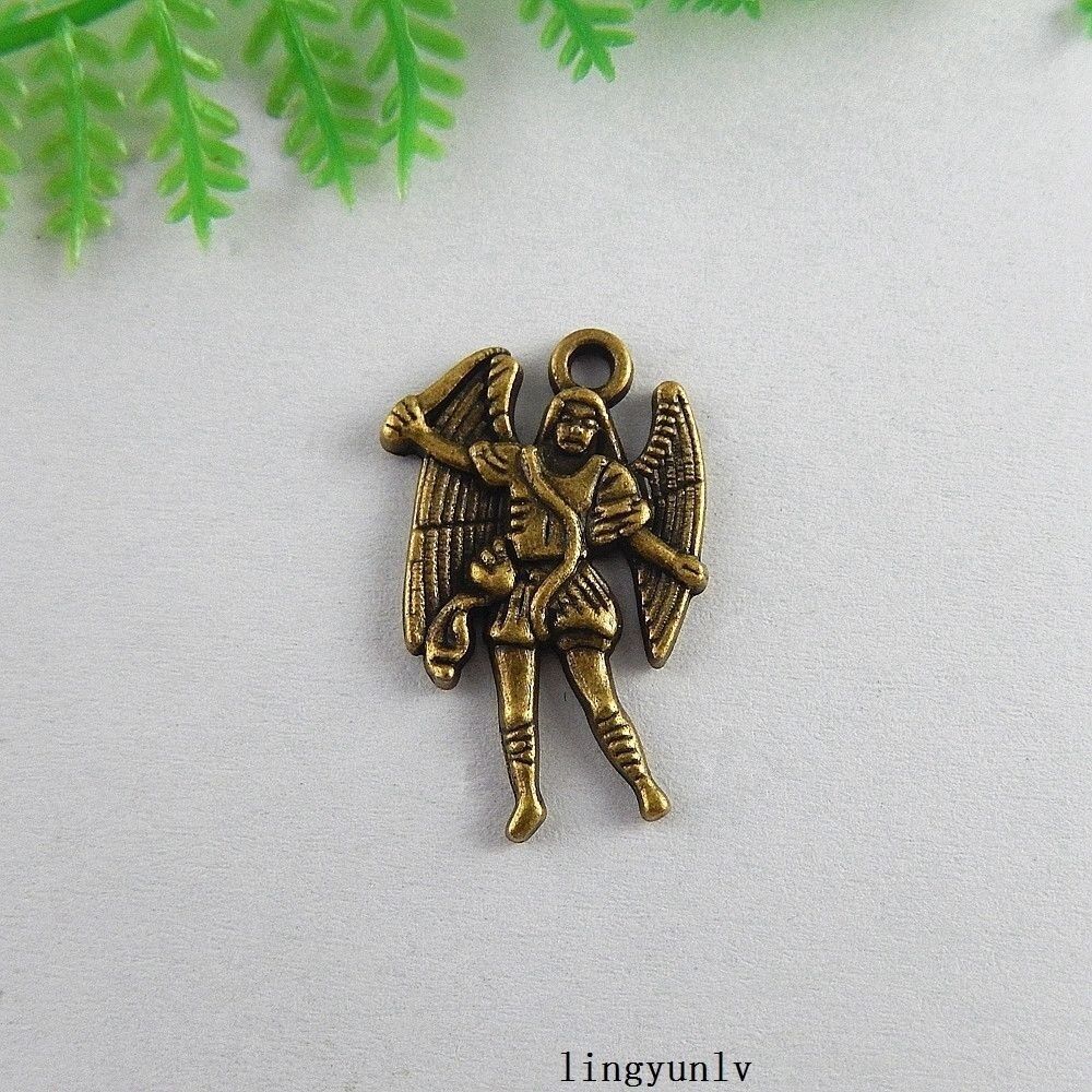 26x16mm Antiqued Bronze Alloy Angel Girl Craft Charm Pendant Findings 40 pcs