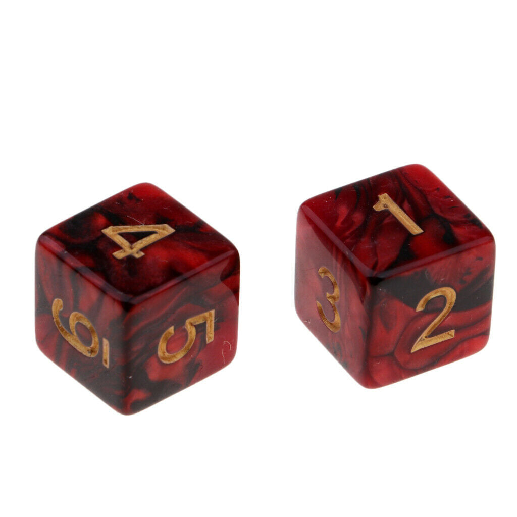 16mm Standard 10Pcs Six Sided Square Dice D6 for DND D&D Game Supplies