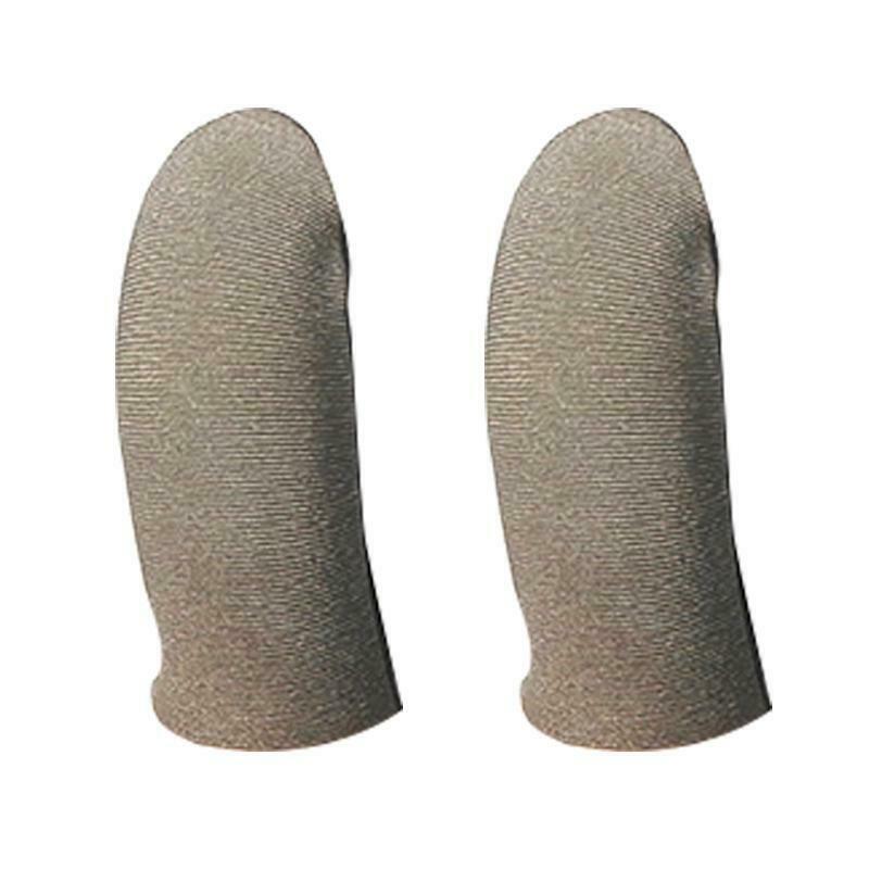 1 Pair Gaming Finger Sleeves Breathable Thumb Finger Covers for Mobile Games