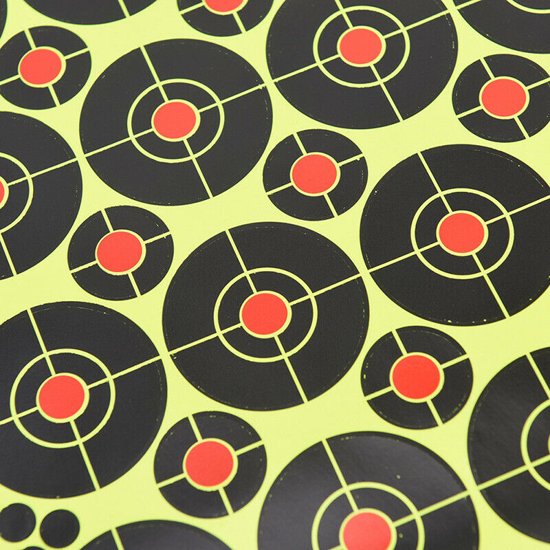 160pcs/10 sheets Shooting Targets Glow Florescent Paper Target for Hunting-ArrDD