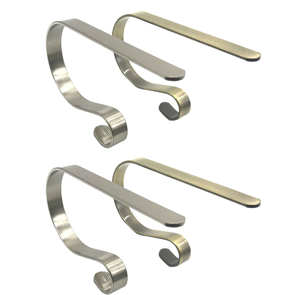 4Pcs/Lot Christmas Socking Hook Holders Metal Hanging Fireplace Table Hooks