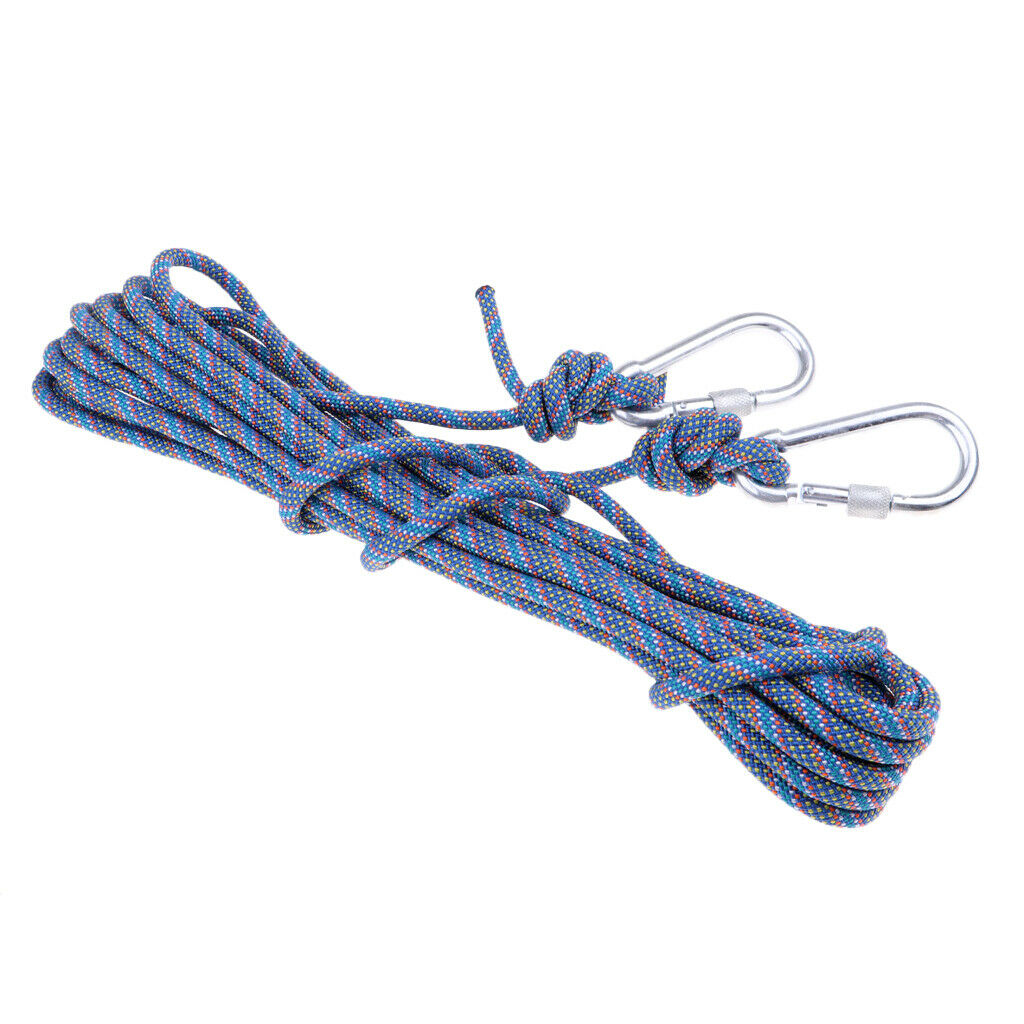 Outdoor Climbing Rope Escape Rope Climbing Equipment Parachute Rope Blue