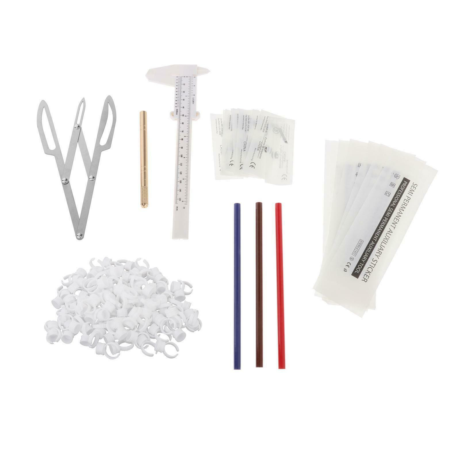 Permanent Tattoo Training Accessories Kit DIY Eyebrow Lip Beauty Tools