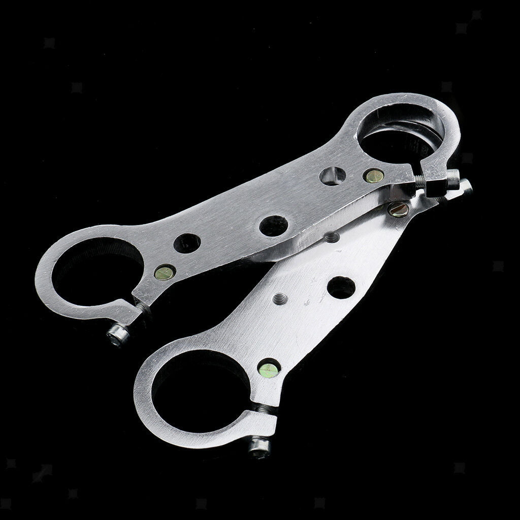 Pair Motorcycle Front Fork Yokes Clamp for 47cc 49cc Mini Motor Dirt Bike