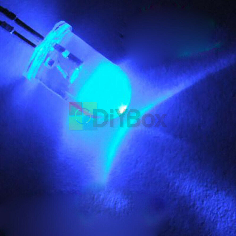 1000pcs 5mm Blue Round High Power Super Bright Water Clear LED Diodes Lamp Bulb