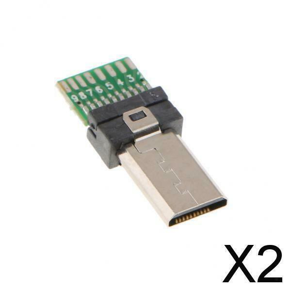 2X USB Socket Connector Plug 15Pin Shutter Release Controller Adapter for Sony