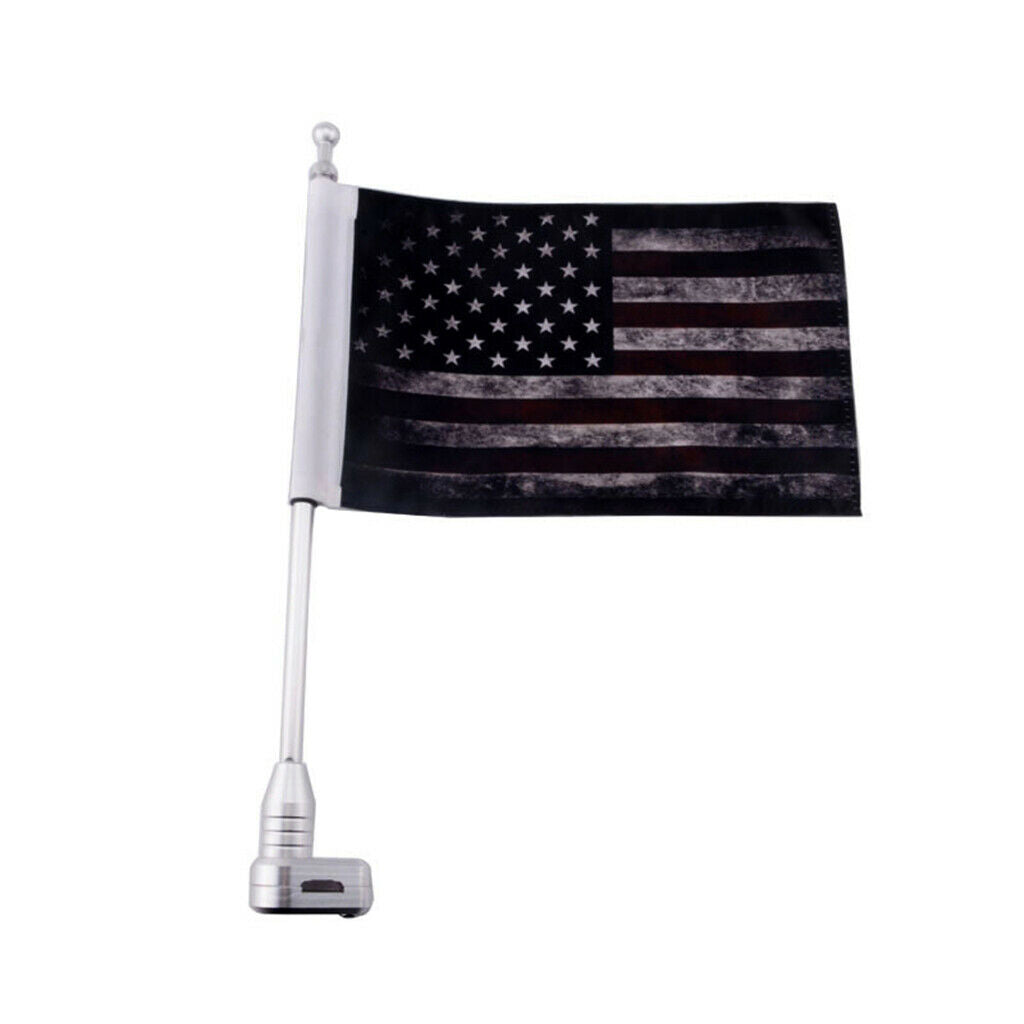 Adjustable 10'' x 7'' American Retro Flag + Luggage Rack + Antenna Kit