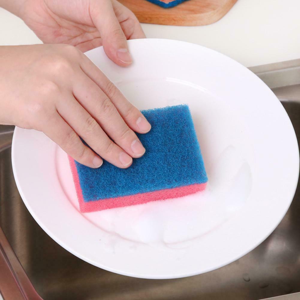 10pcs Cleaning Sponge Wipe Decontamination Sponges For Kitchen Scouring Pads