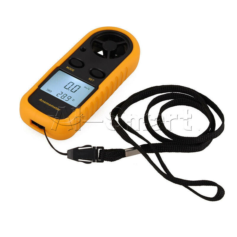 Digital LCD Handheld Anemometer Wind Speed Gauge Meter NTC Thermomoter