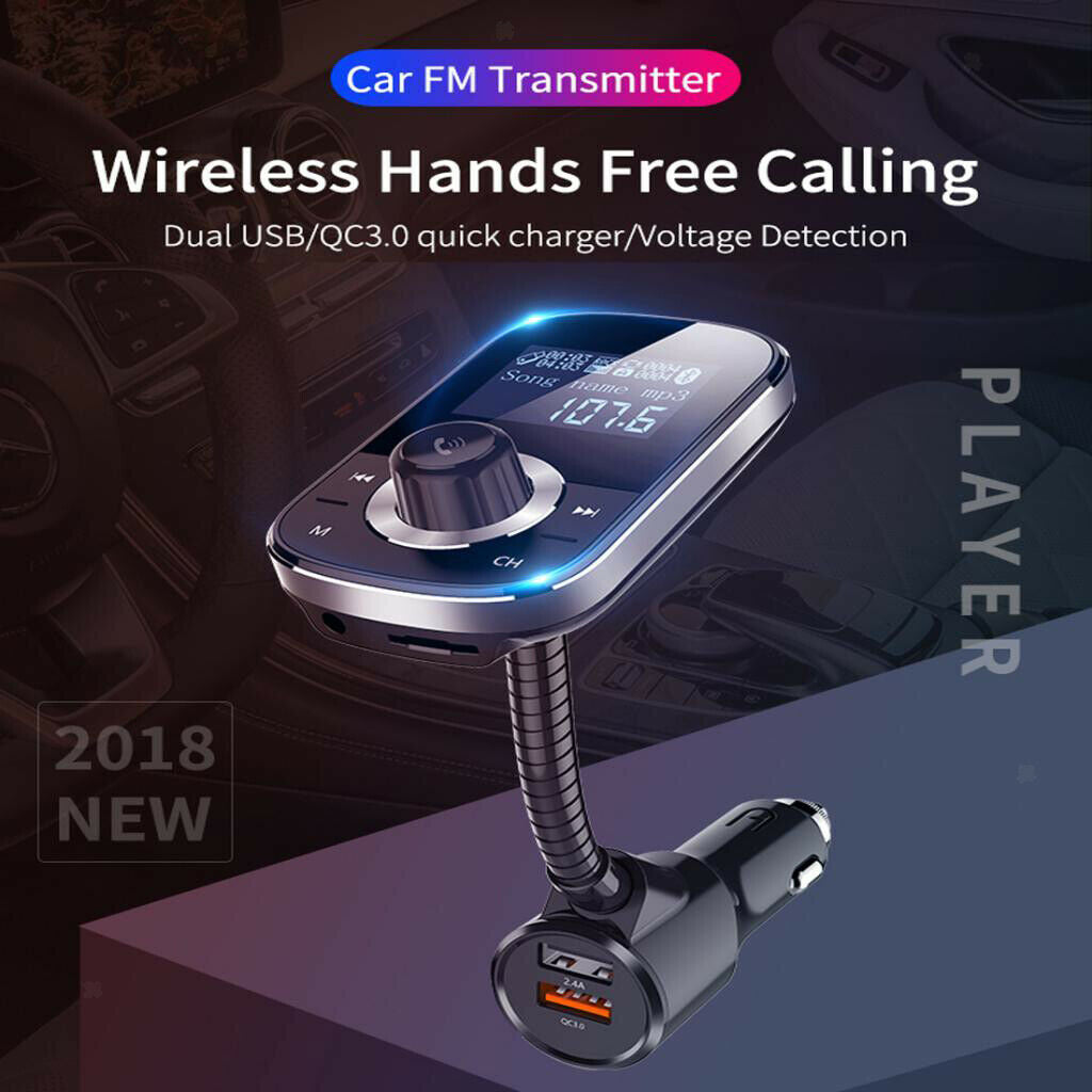 Universal Car  4.2 MP3 Player FM Transmitter QC3.0 USB Charger