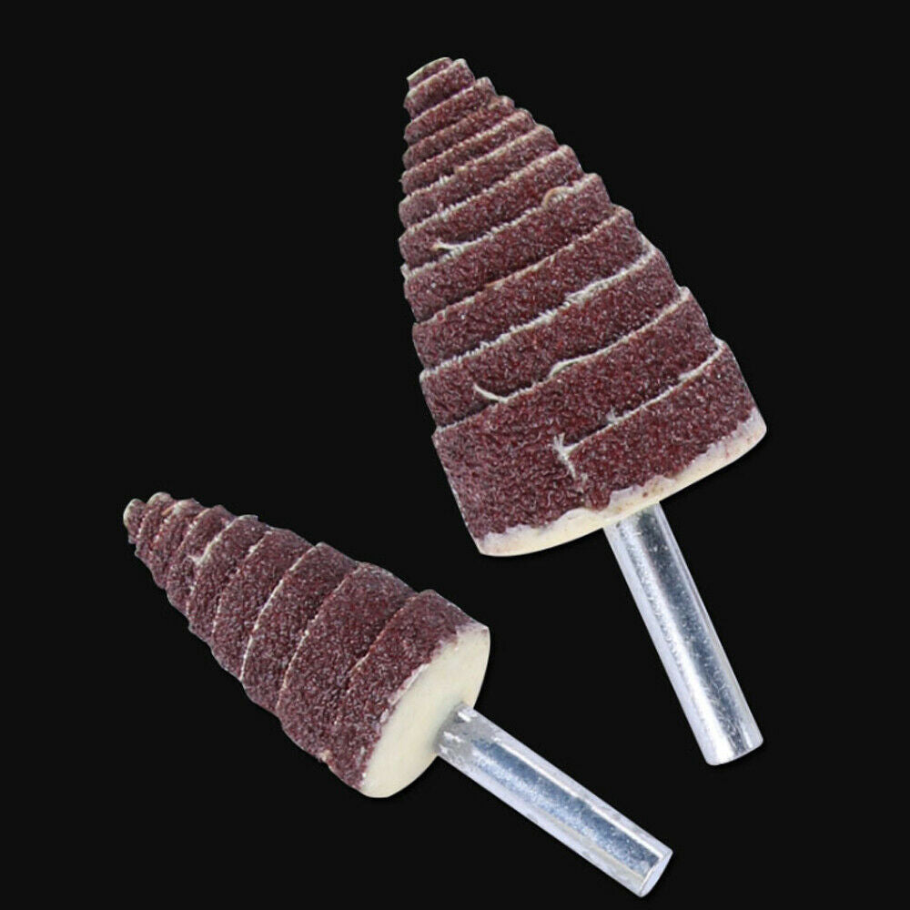 Cone Abrasive Sandpaper Wheel Sanding Grinding Polishing Head for Rotary Tool