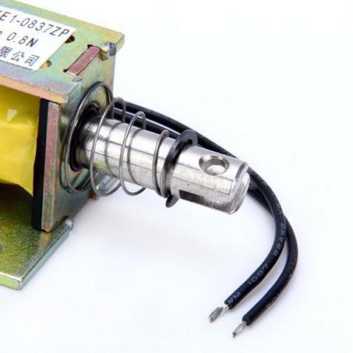 Dc 12V Type Poussoir Ouvert Actionneur SolÃ©noÃ¯de Ã‰lectro-aimant 0.8N ZYE1-0837ZP