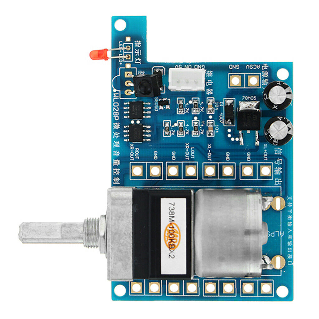 1 Ã— AC / DC 9V volume control board including remote control switch