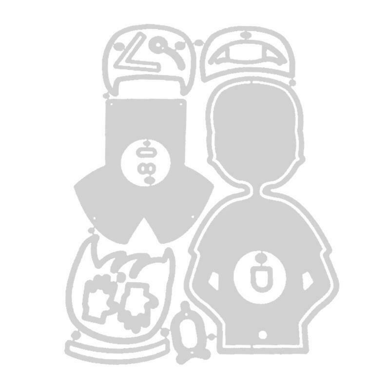Character Doctor Lollipop Box Carbon Steel Cutting Dies DIY Scrapbooking Photo