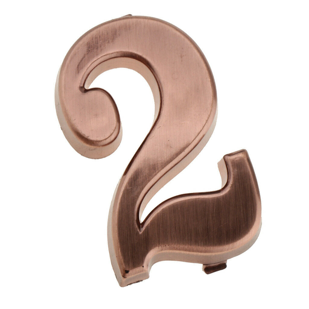 6x ABS Plastic House Door Number Sign Plaque DIY Digit Number 0 to 9 Number
