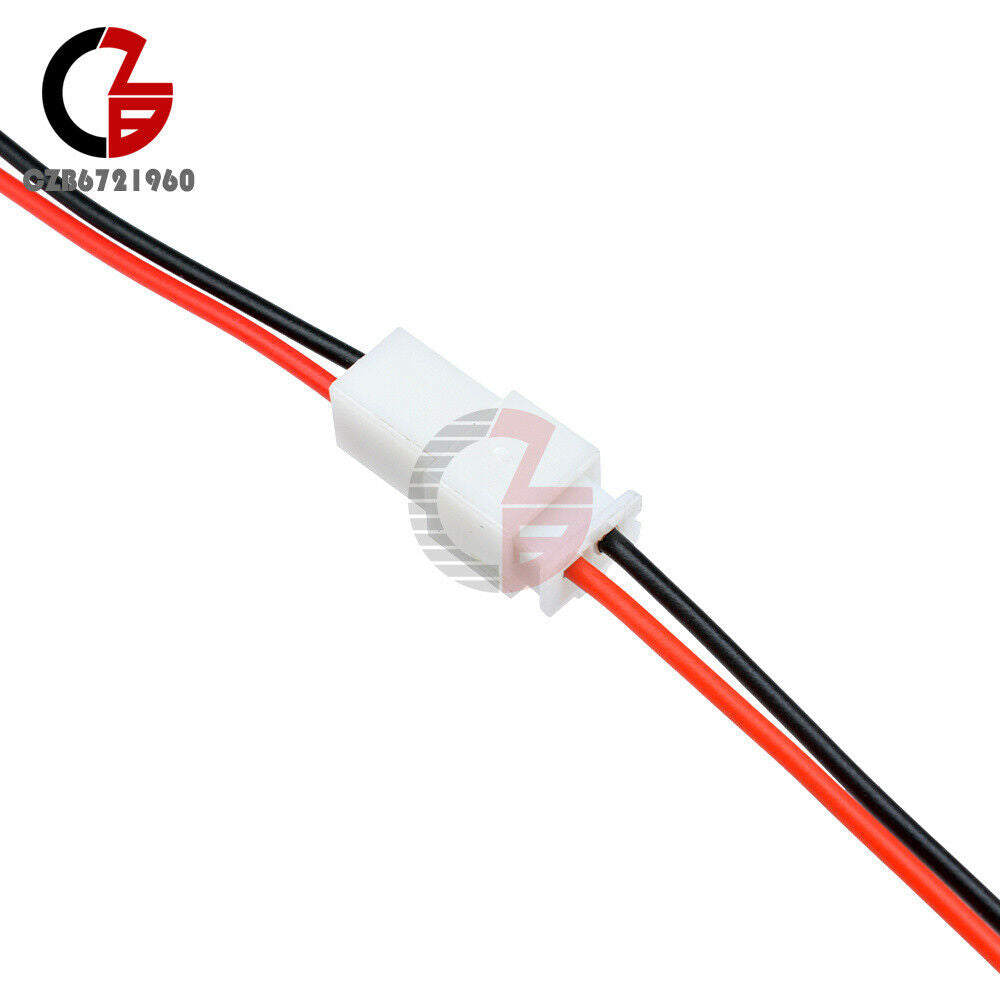 5Pairs XH 2PIN 2.54mm 10cm Long JST Male to Female Plug Wire Connector New