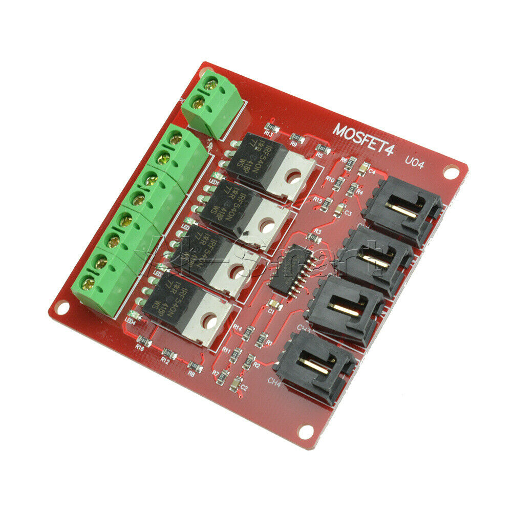 4 Channel/Route MOSFET Button Switch IRF540 V2.0+ MOSFET Switch Module Arduino