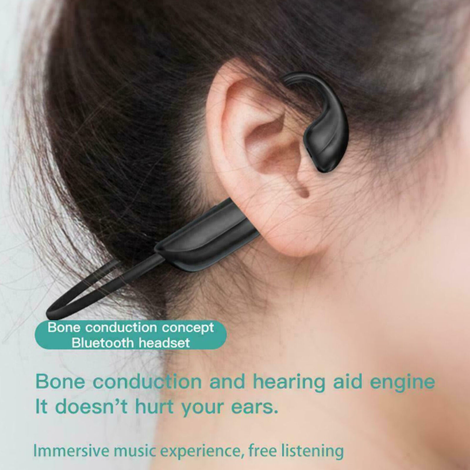 Bone Conduction Bluetooth 5.0 Sports Headphones Waterproof Memory