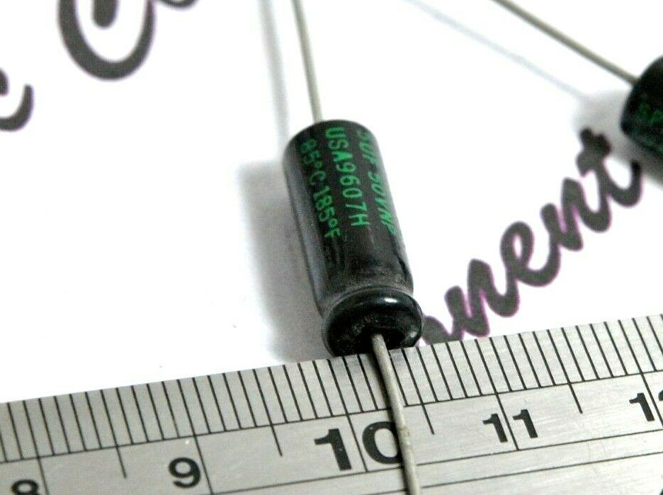 1pcs - SPRAGUE 5uF (5uF) 50V TVAN1303.1 NP Axial Electrolytic Capacitor - NOS