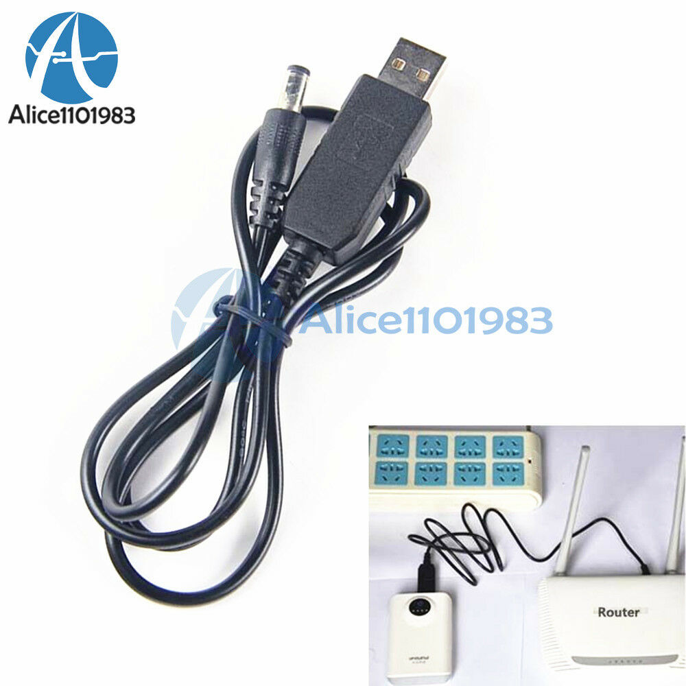 5PCS DC-DC USB 5V to 9V DC Jack 5.5mmx2.1mm Step-up Power Module Converter Cable