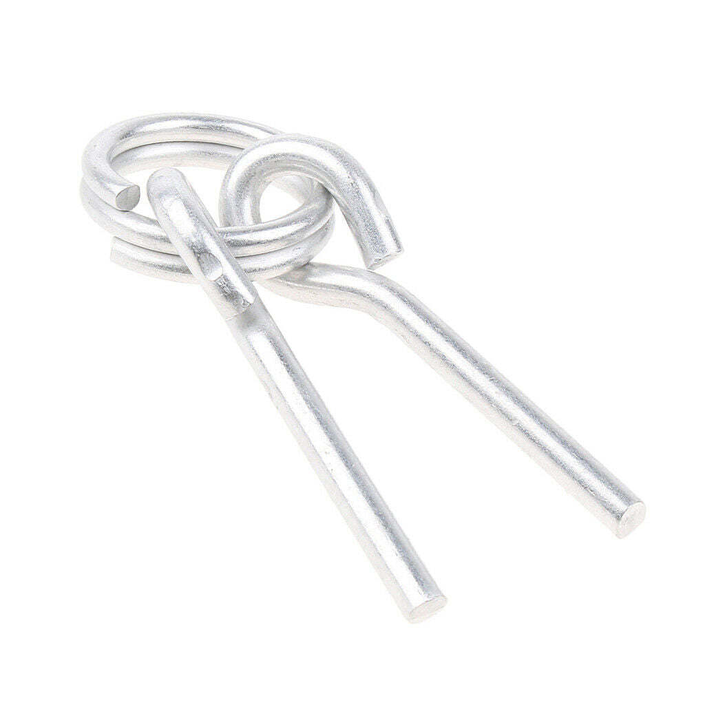 Premium Awning Tent Pole Rings with 2 Pins Outdoor Camping Tent Pole Connector