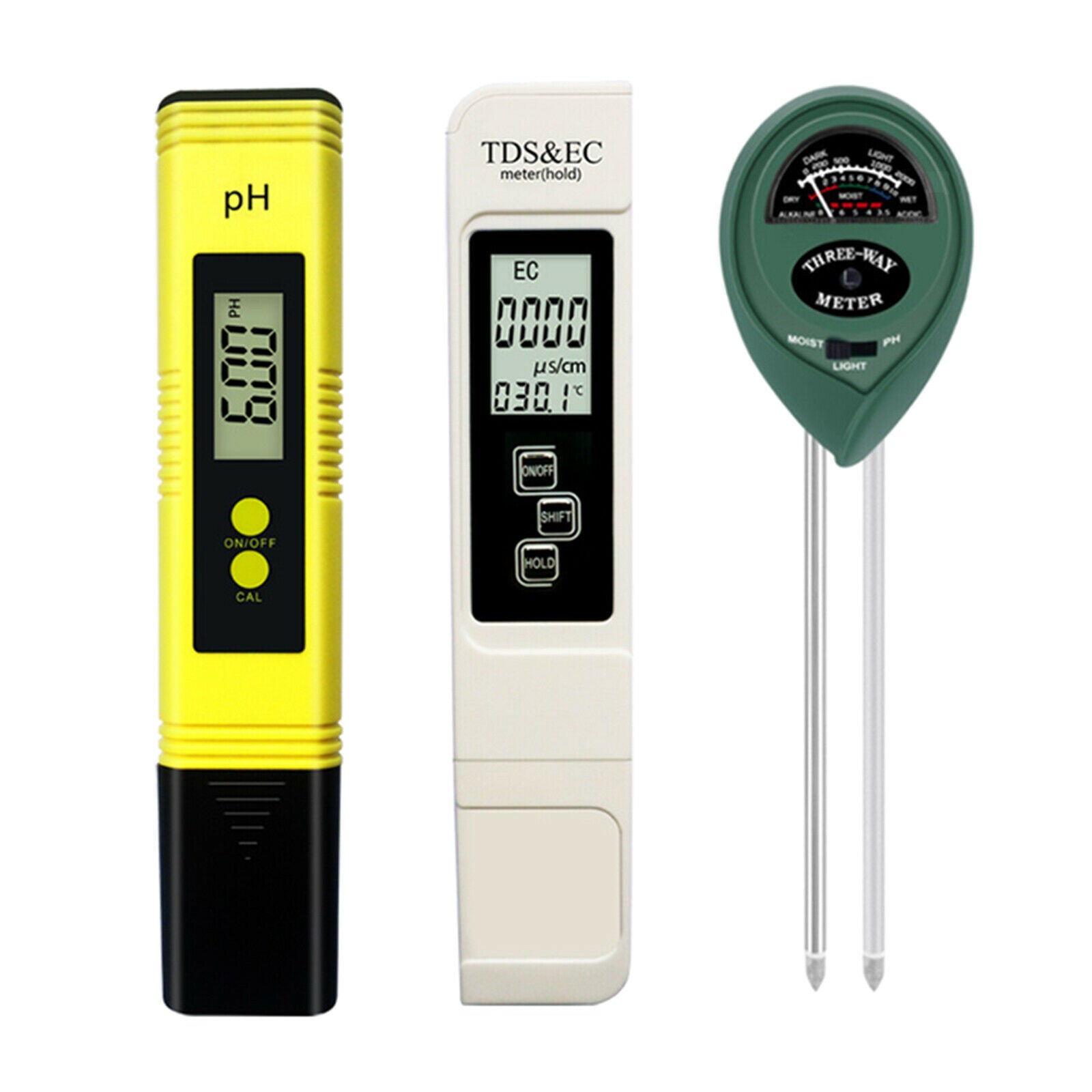 Digital PH Meter Soil PH Tester 0-14 PH Spas Other Water Systems Plants Lawn