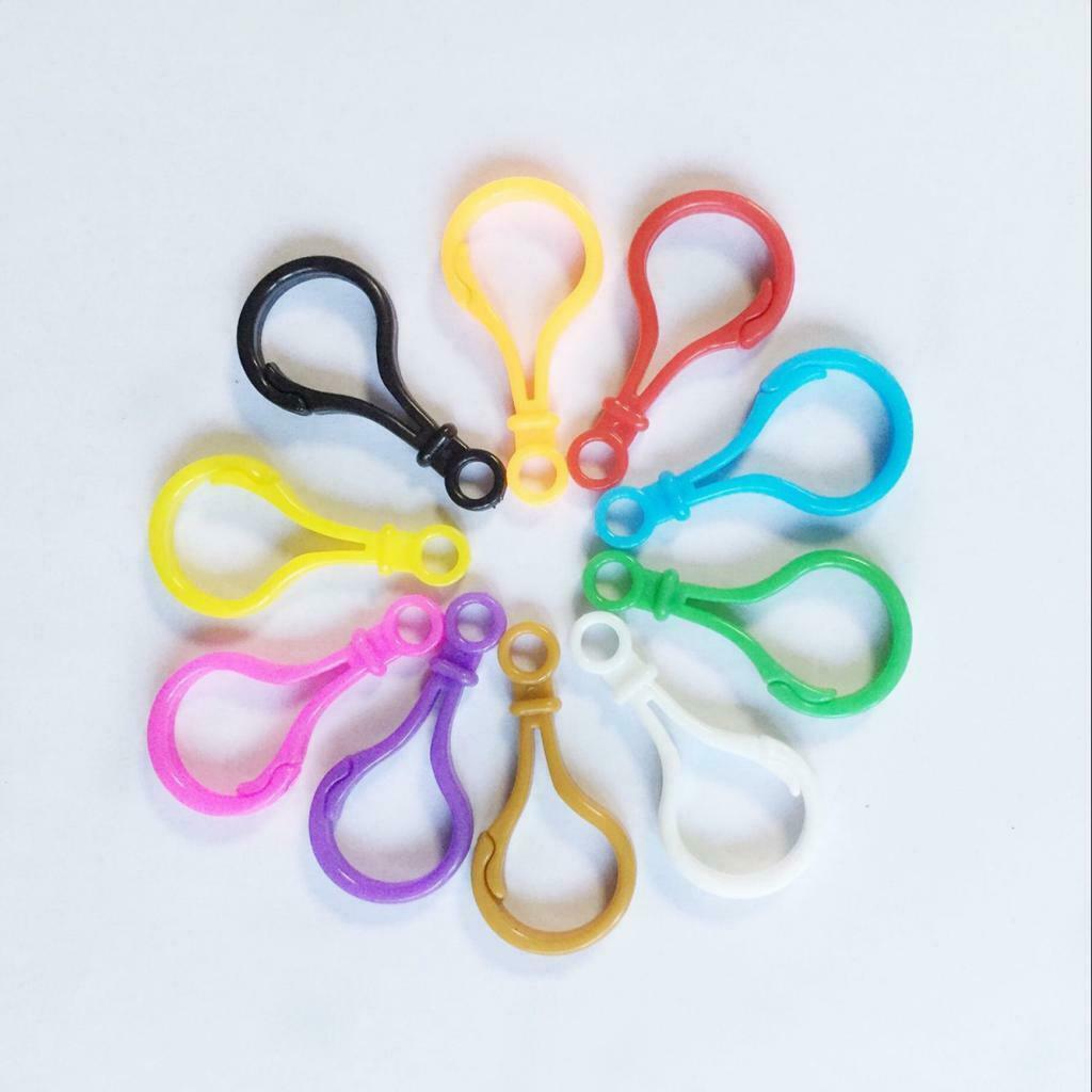 10pcs Multicolor Plastic Lobster Clasps Clips for Jewelry Making 5cm