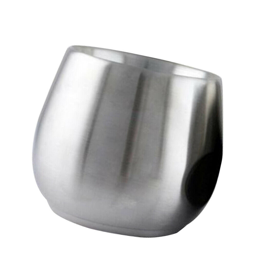 2xStainless Stemless Wine Goblets Vacuum Insulated Travel Tumbler Cup 200ml