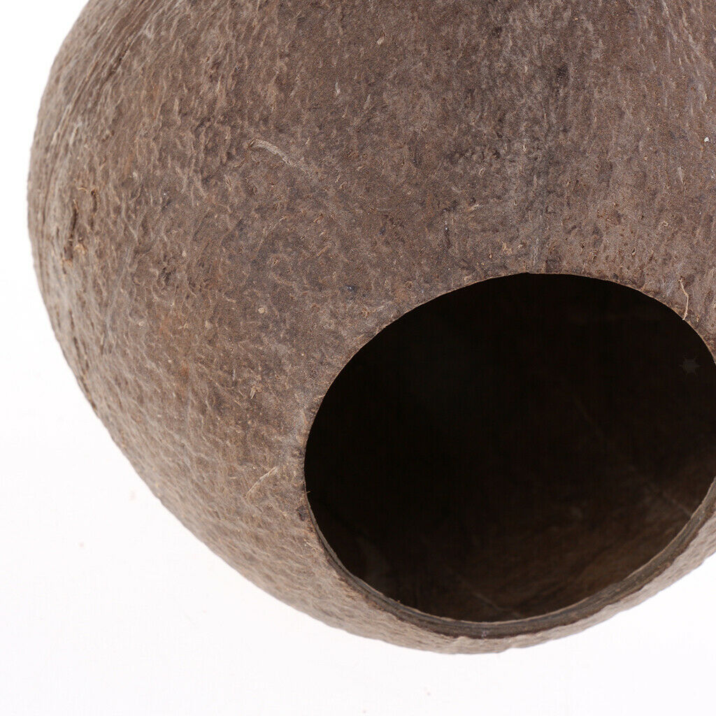 Coconut Shell Bird Nest House Hut for Pet Parrot Hamster Gerbil Mice Cage