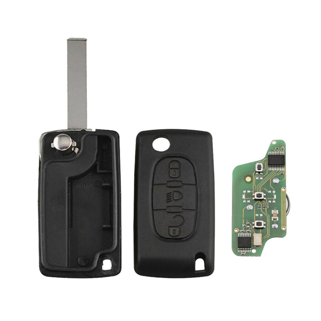 Smart Remote Car Key Fob 3 Buttons 433MHz for Citroen C3 C2 C5 HU83