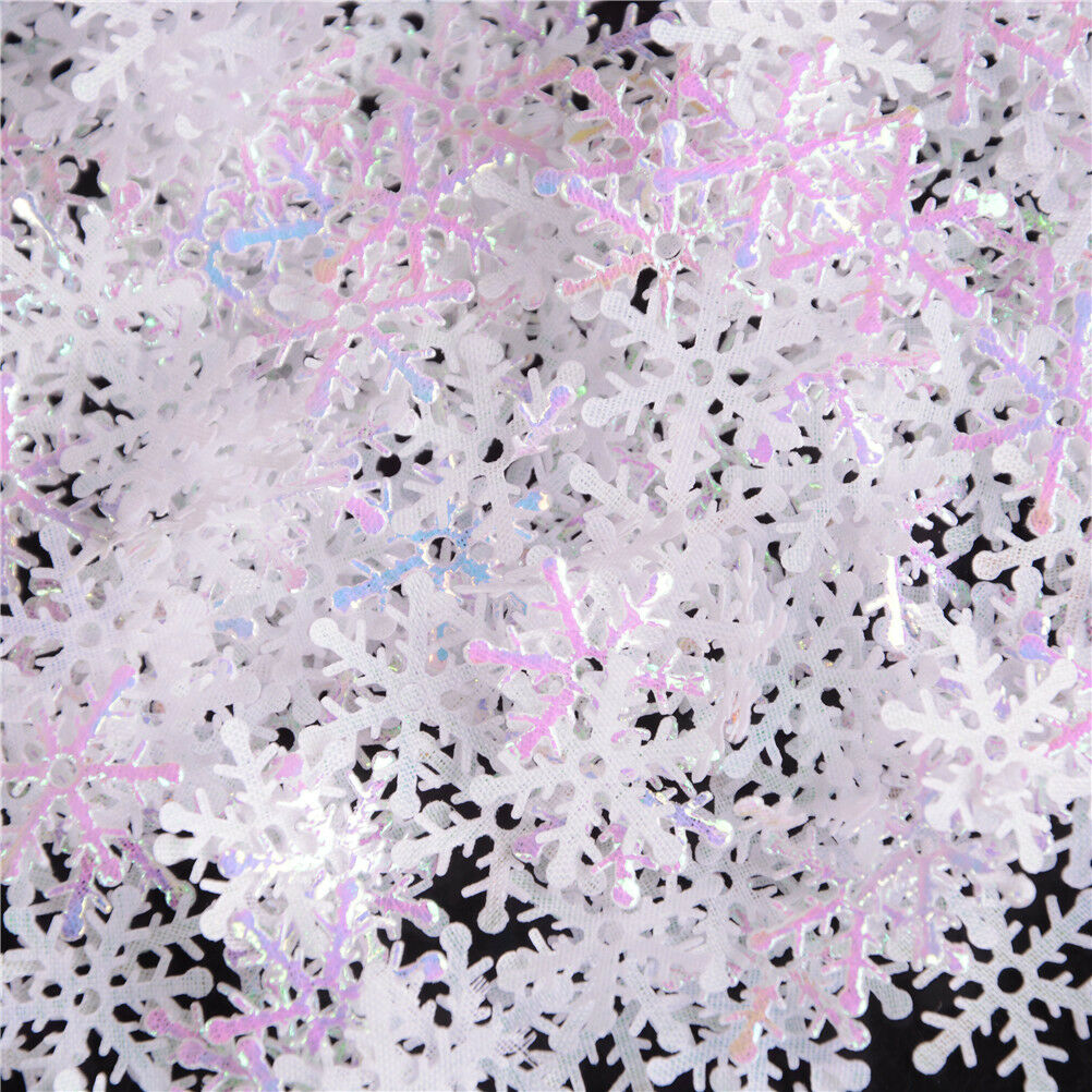 300Pcs/Pack DIY Snowflake Ornaments Christmas Holiday Party Home Decor Gi.l8