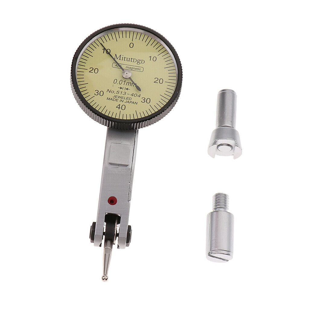 Metal Lever Dial Indicator Gauge Accuracy Range Measuring Instruments 0-0.8mm