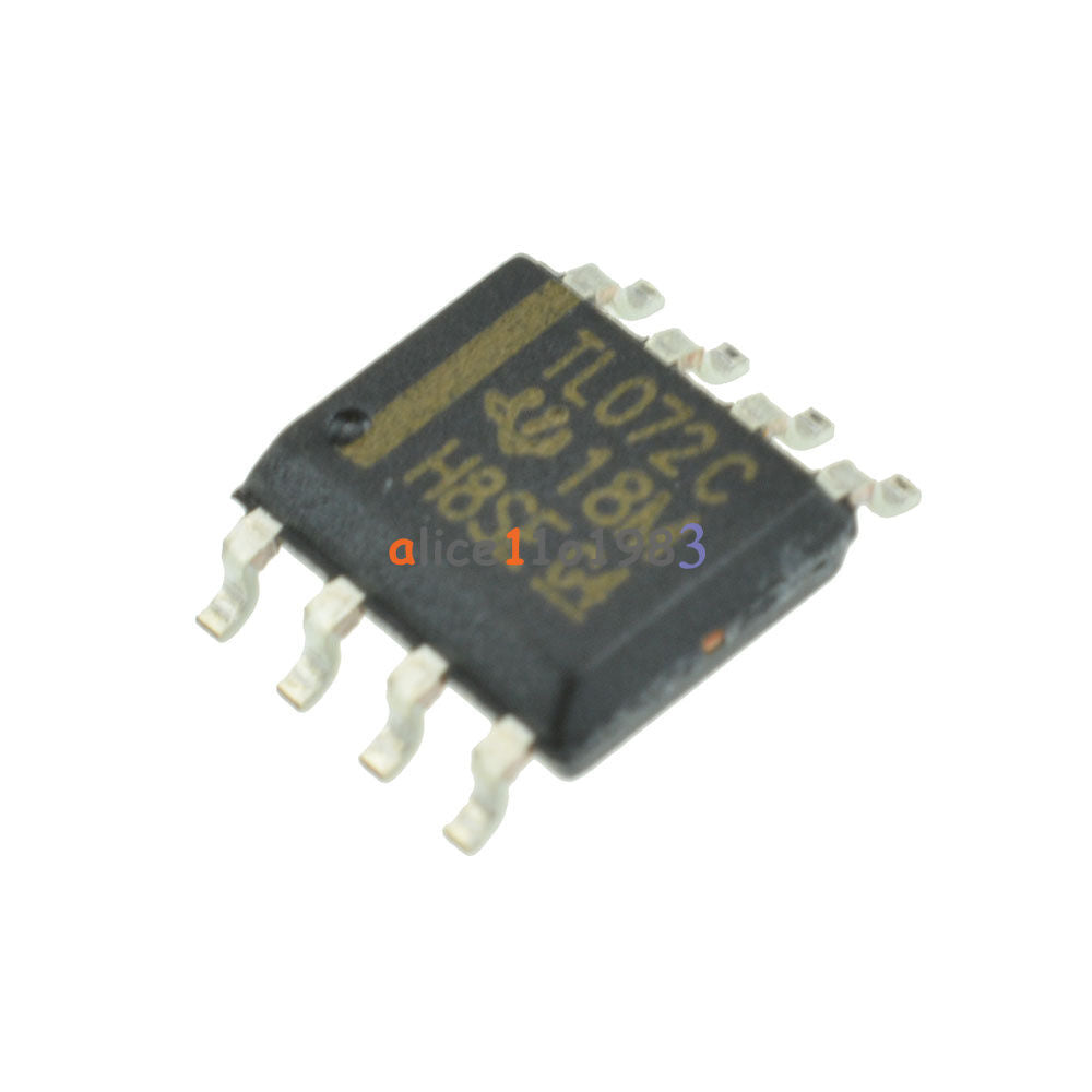 100PCS TL072 SOP8 IC OPAMP JFET 3MHZ DUAL HIGH QUALITY