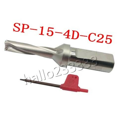 SP-15-C25-4D U drill indexable drill 15mm C25-4D FOR SPMG05 U drill CNC inserts