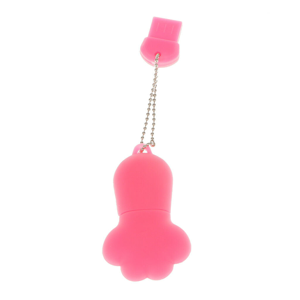 USB 2.0 Cat Paw 16GB Flash Memory Stick Storage Thumb Pen Drive U Disk Pink