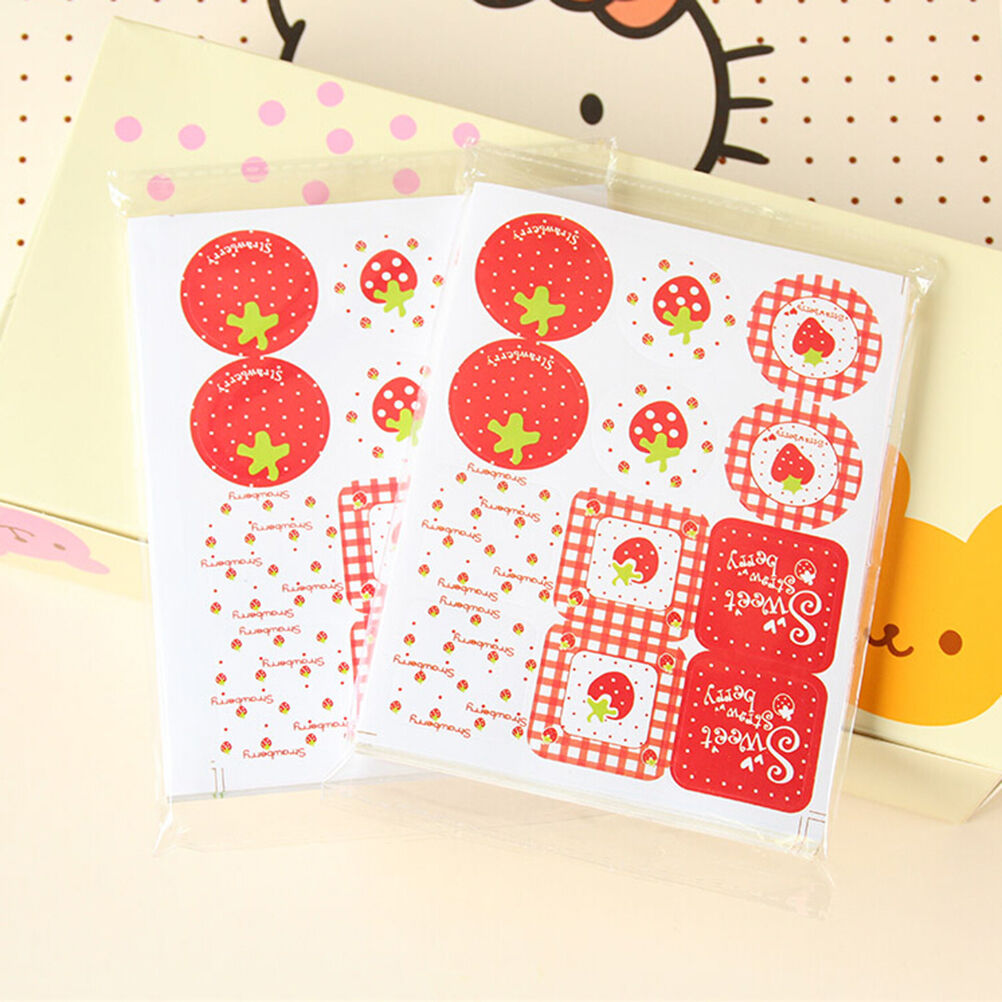 24 Pcs Strawberry Scrapbook Paper Stickers DIY Crafts Decoratio jvAT.l8